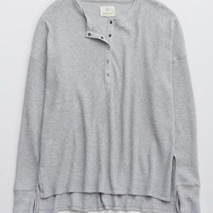 Offline Aerie Waffle Knit Henley M